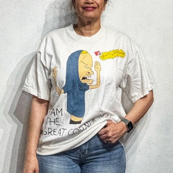 Stanley Desantis Beavis and Butthead Vintage 1993 Tee Shirt Sz XL - Picture 1 of 13